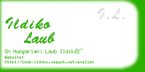 ildiko laub business card